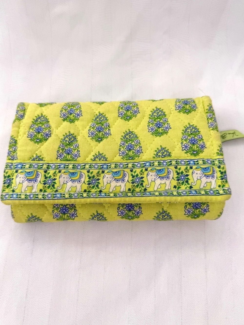 Vera Bradley Citrus Elephant Zip Up Wallet Retired